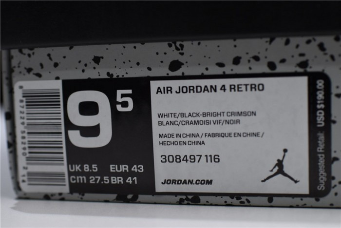 Air Jordan 4 Retro “Hot Lava” 308497-116