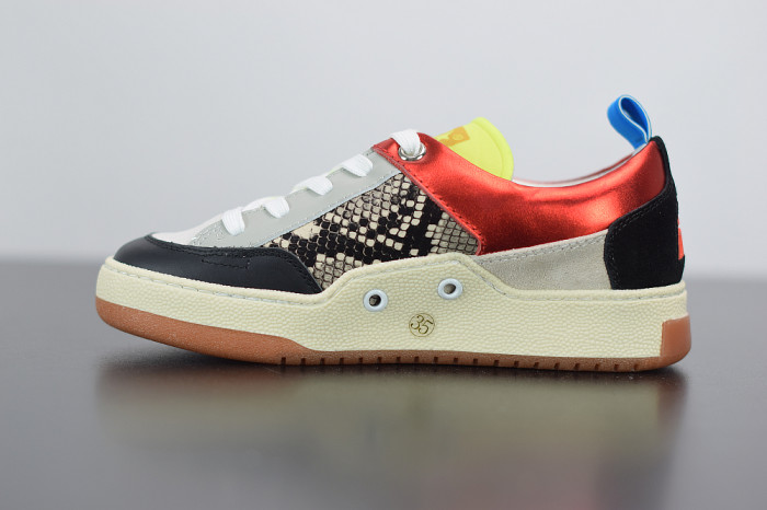 GGD Women’s fuchsia and leopard-print Yeah sneakers