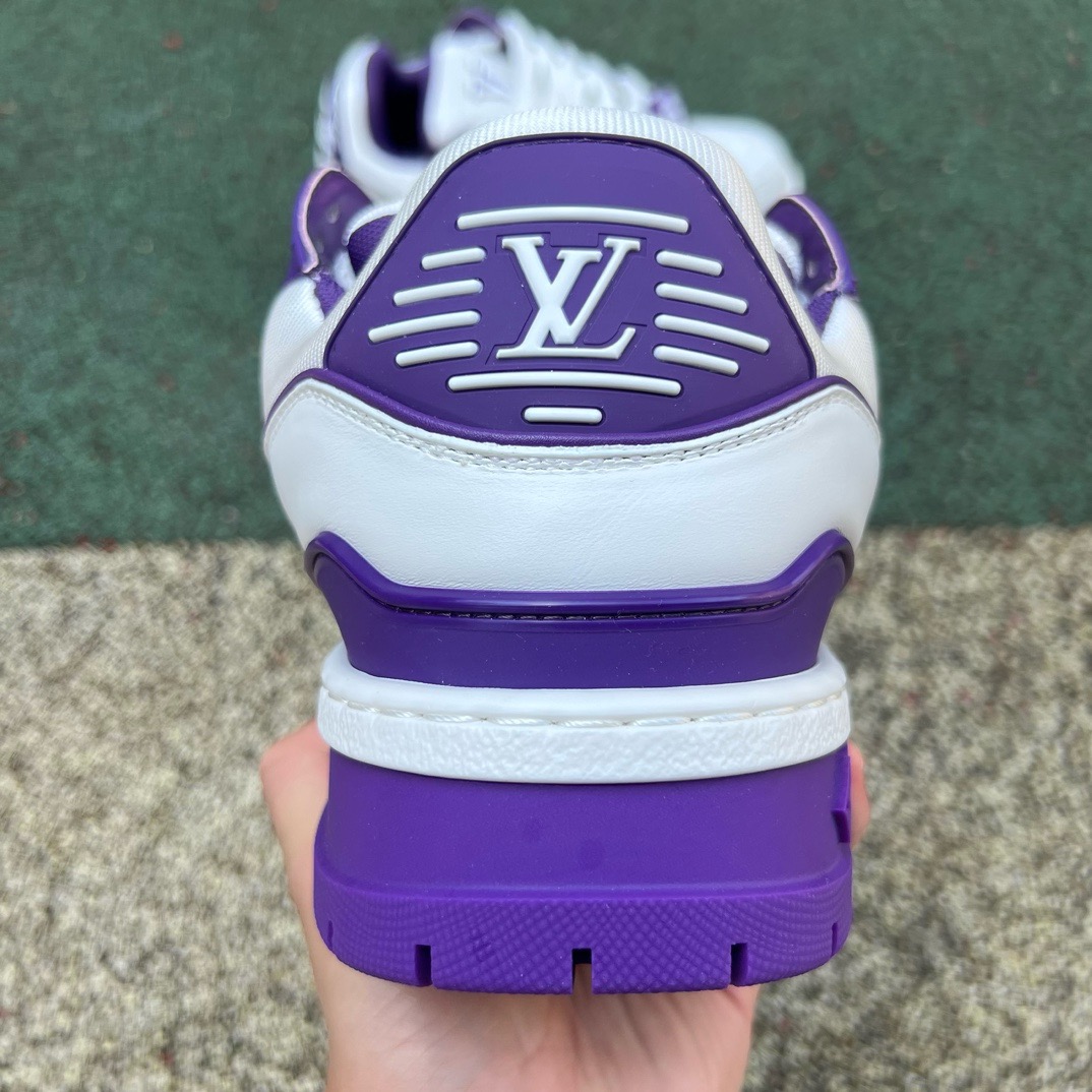 LV TRAINER MAXI White-purple