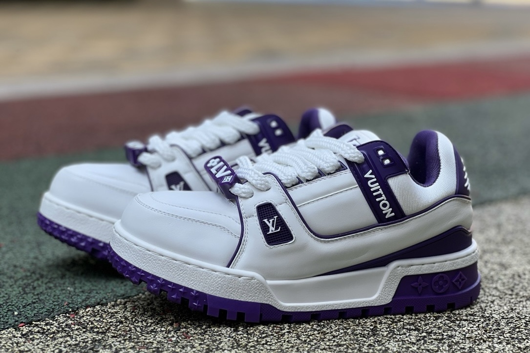 LV TRAINER MAXI White-purple
